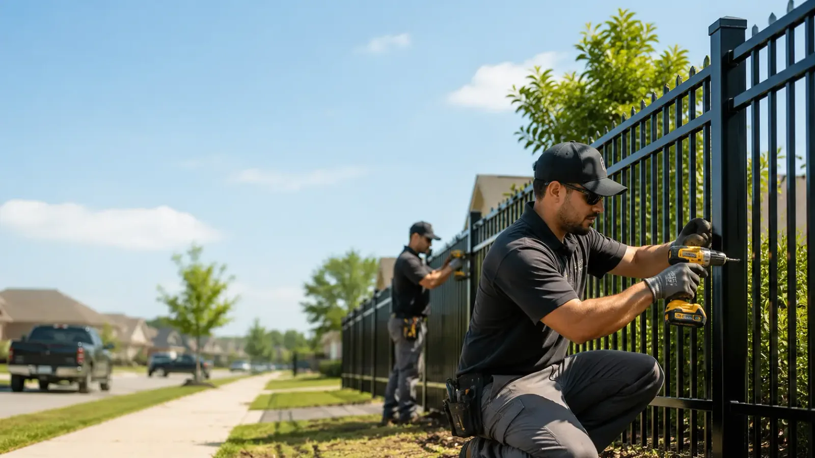 Metal Fence Installation in New Ulm, TX
